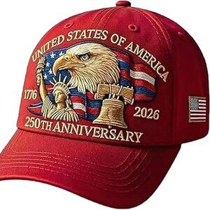 4th of July Anniversary baseball hat.